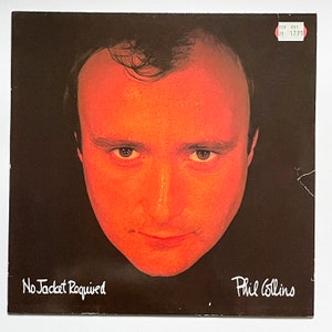 Phil Collins - No Jacket required / Vinyl Record LP Music Album / 1985 Pop Rock Soul Funk / Vintage 80s solo album Genesis incl Sussudio OIS