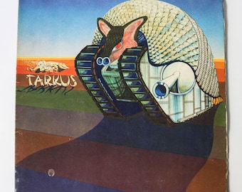 EMERSON, LAKE and Palmer - Tarkus / Vinyl Record LP Music Album / Gatefold 1971 Prog Rock, Progressive Classic German Vintage - Firstpress!