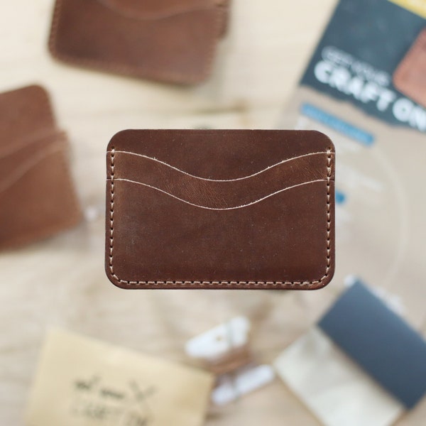 DIY Leather Card Wallet Kit - Make Your Own!