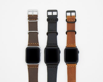 Apple Watch Strap Band | Handstitched with Real Full Grain Leather