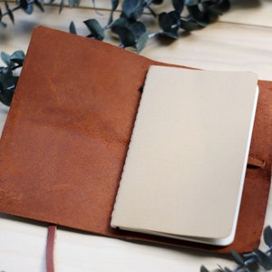 Leather Vow Book Cover Wedding vows, Gifts, Personalized, Free Notebook Included image 5