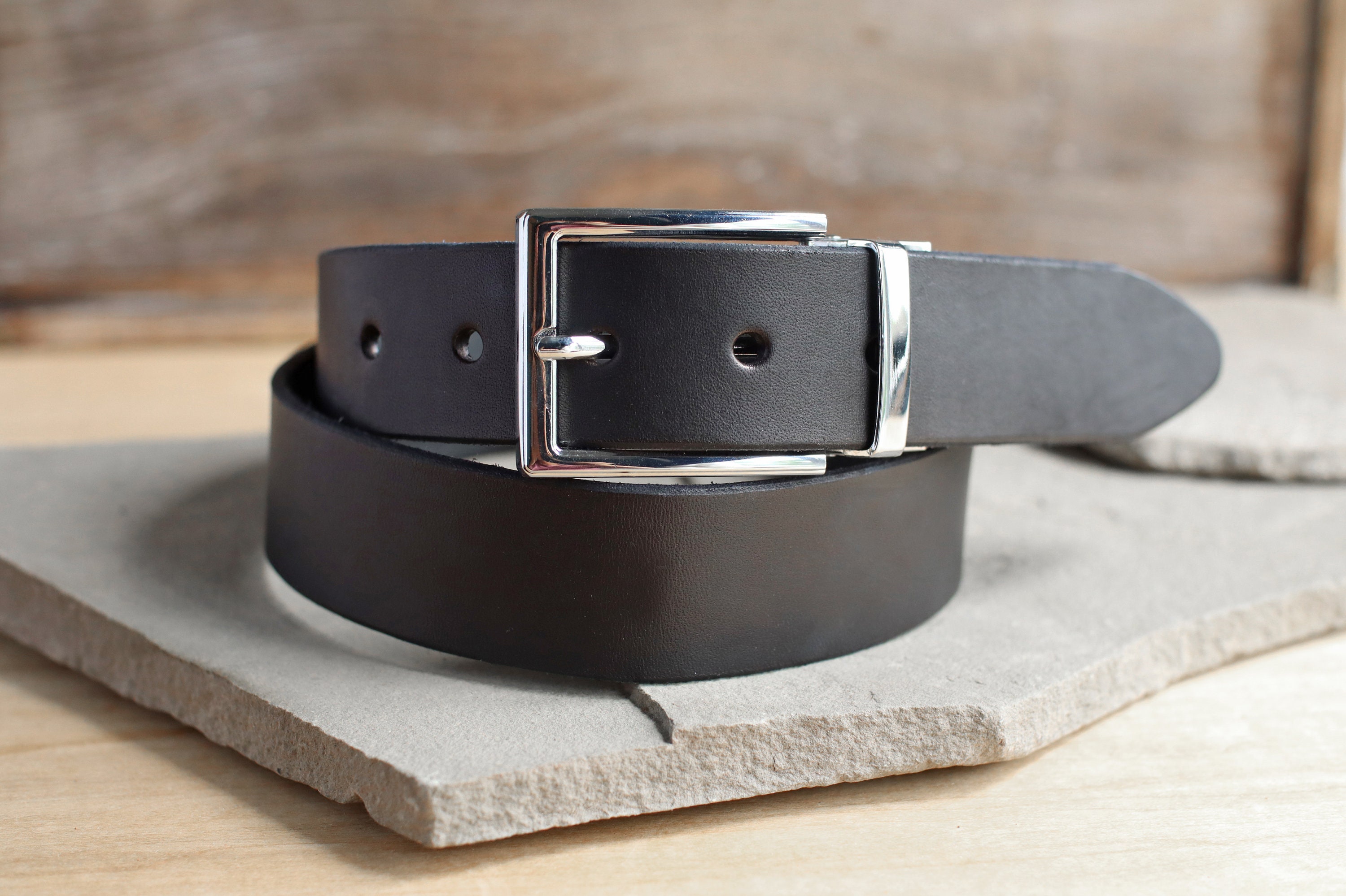 black leather belt mens amazon