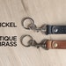 Personalized Leather Keychain With Snap Clip, Fob, Gift, Anniversary ...