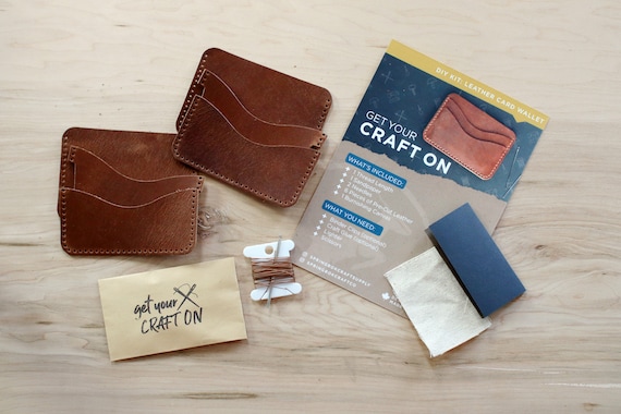 DIY Leather Card Wallet Kit Make Your Own 