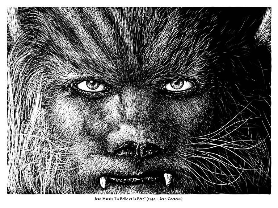 Berhart Portrait de la Bête du film La Belle et la Bête - Etsy France