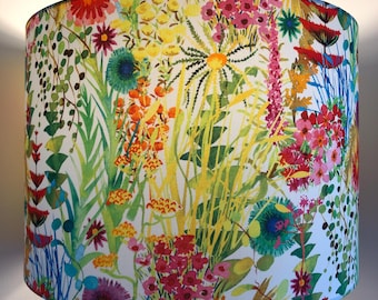 Lampshade Liberty of London Tresco Rainbow Garden Prospect Road Betsy Jungle Trip Table lamp or ceiling Drum Shade Limited Edition Print