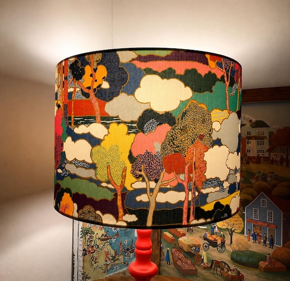 Lampshade Liberty of London Prospect Road Tresco Kaffe Fasset Chrysanthemum Visteria for Table lamp or ceiling Drum Shade
