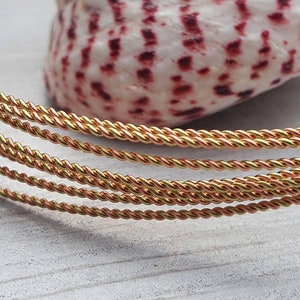 24g Twisted Copper and Brass Wire | Bare Dead Soft Wire | 5 Ft Lengths | 1mm Diameter