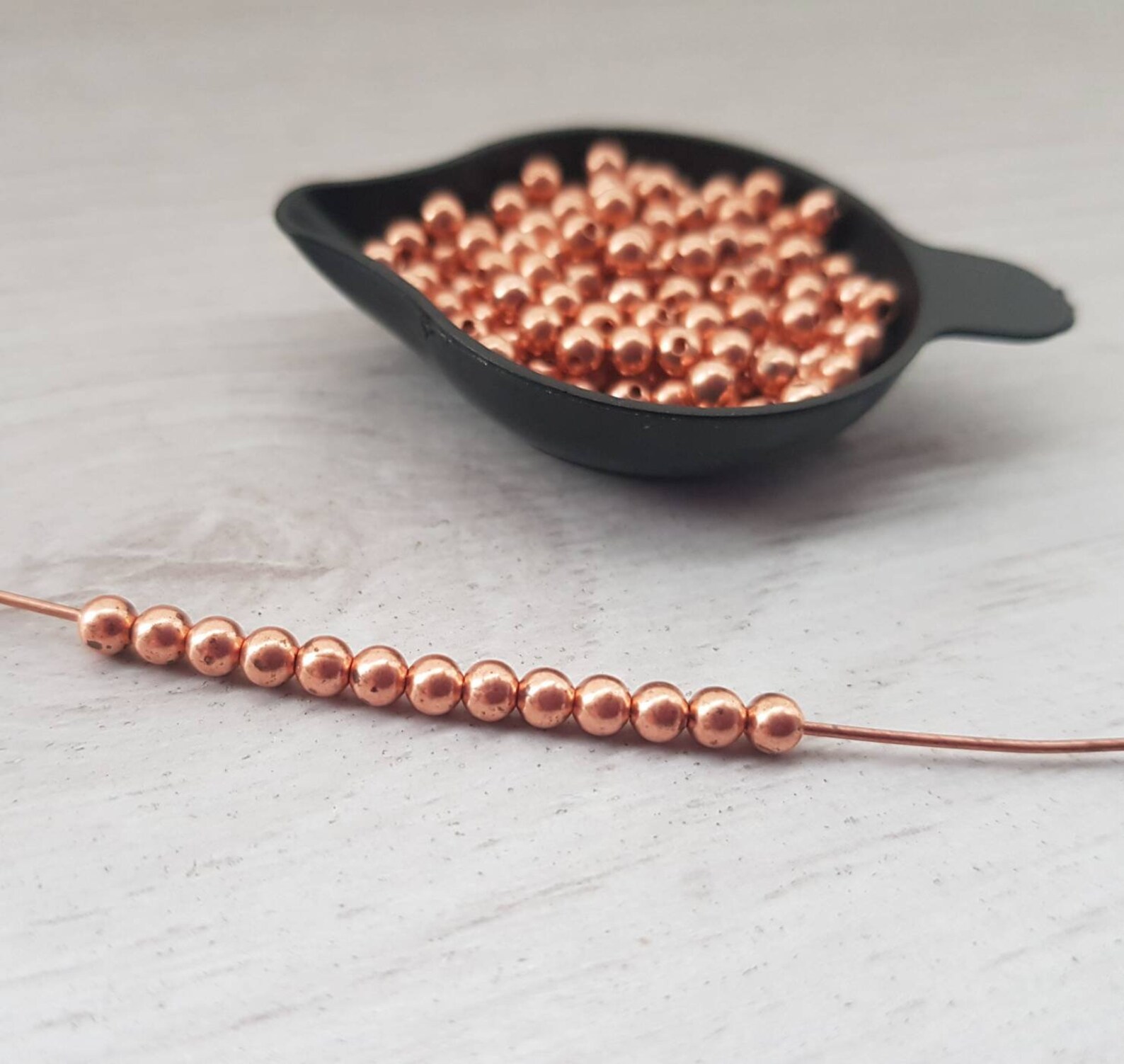 3mm Copper Beads Genuine Copper Beads 3mm Spacer Beads Etsy