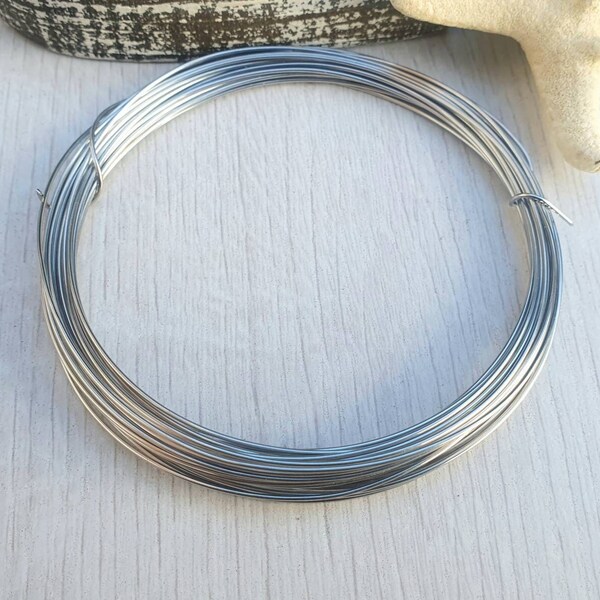 20g (0.8mm) Stainless Steel Round Jewellery Making Wire | 304 Grade | 6 Metres