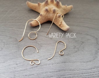 Variety Pack 2 | Handmade 14K Gold Filled Earwires | 4 Pairs