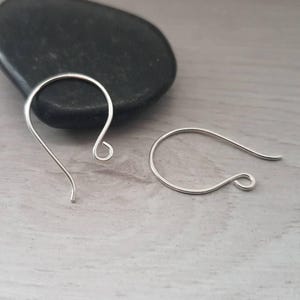 Vega | Round French Sterling Silver or Silver-Filled Handmade Ear Wires | 1 or 5 Pairs