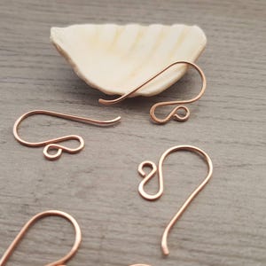 Rhea | Mini Copper Handmade Ear Wires | 5/10/20 Pairs