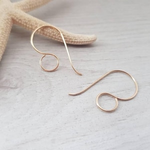 Ceres | 14K Gold Filled Large Loop Ear Wires | 1 or 5 Pairs