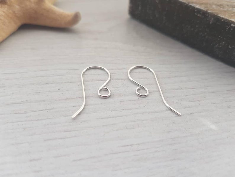 Alambres para pendientes Polaris / French Hook hechos a mano en plata esterlina o plata rellena / 1 o 5 pares imagen 3