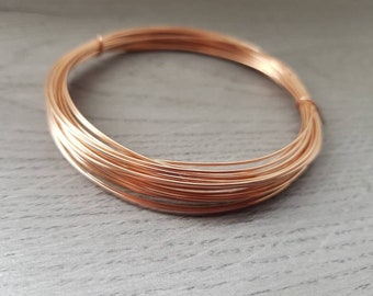 20g (0.8mm) Bare Bronze Round Wire | Jewellery Making Wire | 6 Metres