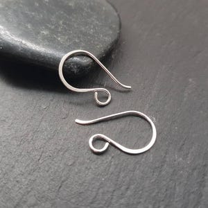Nova | Mini French Hook Handmade Sterling Silver Or Silver Filled Ear Wires | 1 or 5 Pairs image 4
