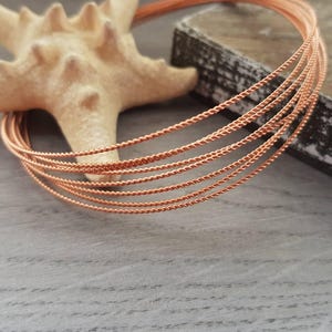 24 Gauge |Twisted Copper Wire | Bare Wire | 5 Ft Lengths | 1mm Diameter