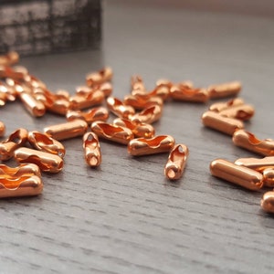 2.4mm Ball Chain Connector | Genuine Copper Findings | Ball Chain Clasp