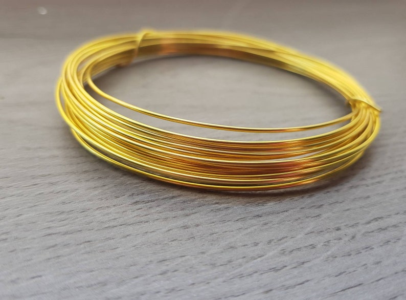 18g 1mm Bare Brass Wire Dead Soft Jewellery Making Wire Etsy