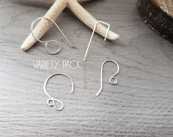 Variety Pack 2 | Handmade Sterling Silver Earwires | 4 Pairs