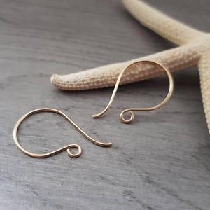 Vega | Round French 14k Gold Filled Ear Wires | Handmade Findings | 1 or 5 Pairs