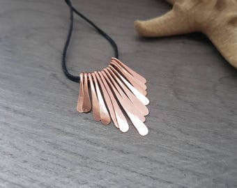 Hammered Paddle Set | Graduated Copper Paddle Drops | 13 PC Set