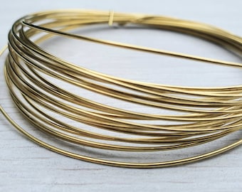 19g (0.9mm) Bare Brass Wire | Dead Soft | Jewellery Making Wire | 5 Metres