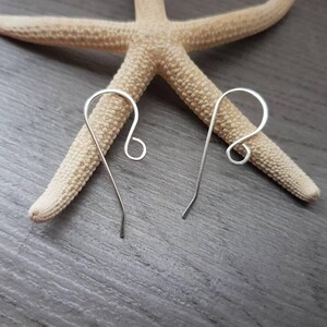 Astrid | French Hook Handmade Sterling Silver or Silver-Filled Ear Wires | 1 or 5 Pairs