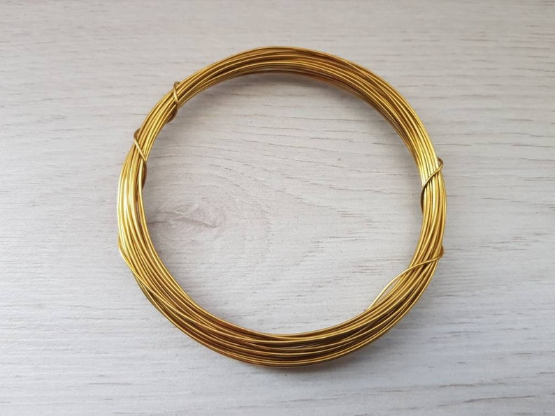 Jewellery Making Wire 6 Metres Dead Soft Bare Brass Wire 20g 0.8mm