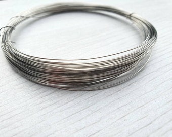 24g (0.5mm) Stainless Steel Round Jewellery Making Wire | 304 Grade | 15 Metres