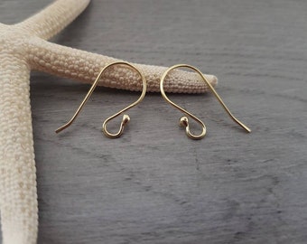 Ara | Brass Handmade Balled Ear Hooks | 5/10/20 Pairs