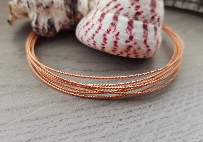 24 Gauge twisted Copper Wire Bare Wire 5 Ft Lengths 1mm Etsy