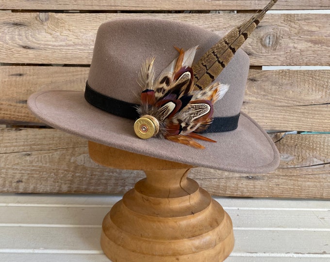 Feather Hat Pin Feather Brooch Fedora Hat Lapel Pin Handmade Etsy