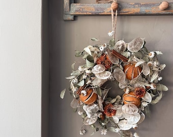 Dried flower wreath | Summer Farm house decor | 22cm