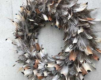xllLU White Feather Wreath Christmas Day Wedding Party Photo Props Outdoor Garden Living Room Office Household Decorations
