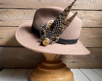 Hat Pin | Lapel Pin | Shawl Pin | Brooch | Feather brooch | Feather Hat Pin