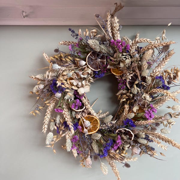 Dried flower wreath making kit | Wreath making kit | 25cm wreath | Craft kit | DIY kit | Flower craft kit