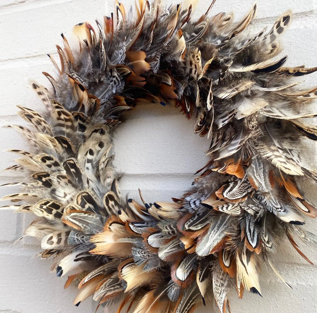 Centre de table couronne en plumes de faisan - FR
