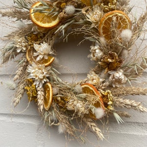 Dried flowers | Farmhouse style | Summer wreath | Country living | Front door decor | Farmhouse wreath | Spring decor | 22cm