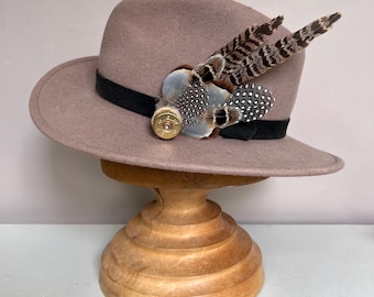 Handcrafted Feather Hat Pin | Bespoke Brooch