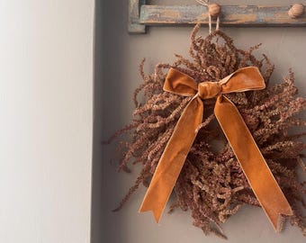 Spring flower wreath | Dried flowers | Farmhouse home | 25cm