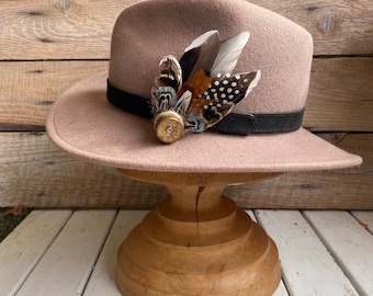 Handcrafted Feather Hat Pin | Bespoke Suffolk Brooch