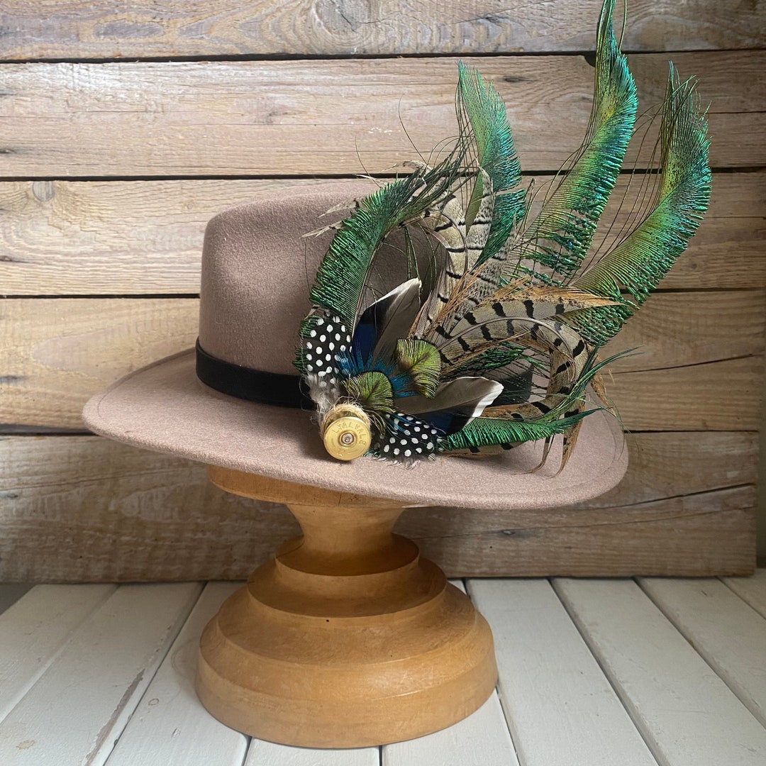 Feather Hat Pin Feather Brooch Fedora Hat lapel Pin Etsy