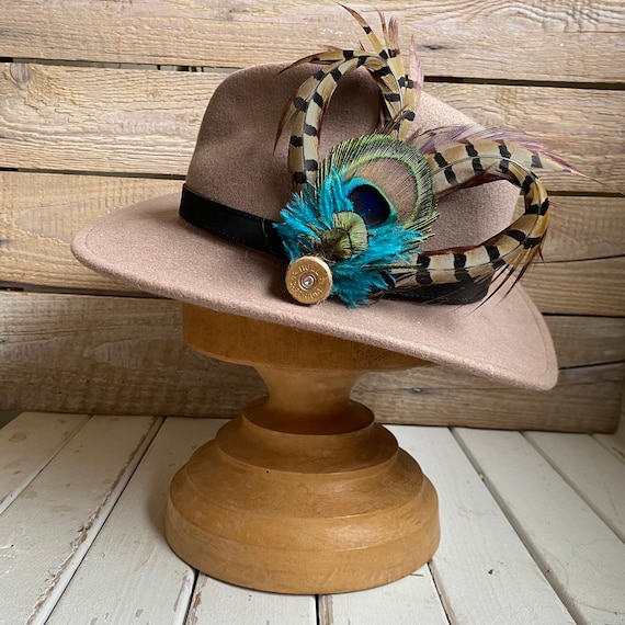 Country feather brooches clearance