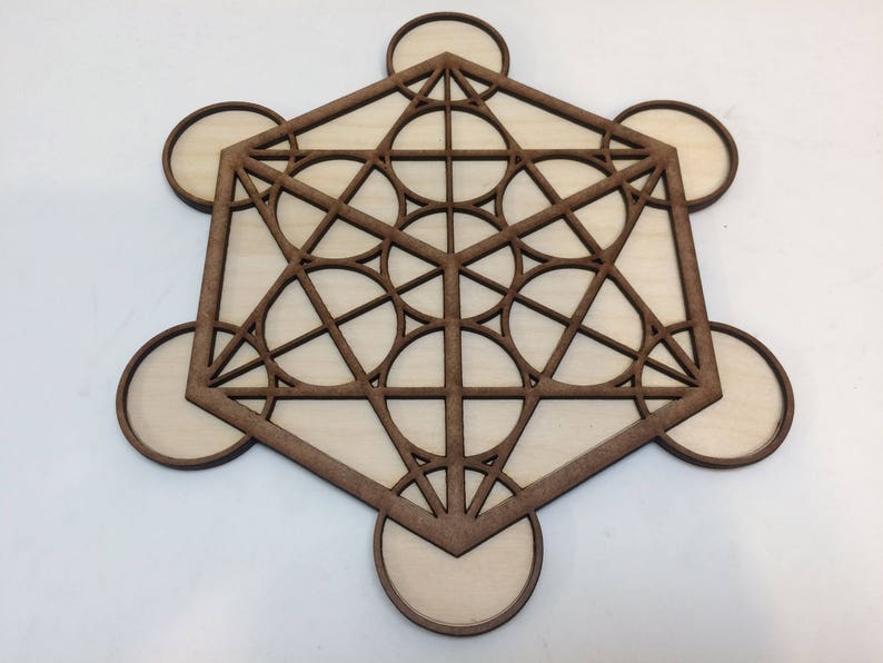 Deluxe Metatron's Cube Dual Layered Crystal Grid Etsy