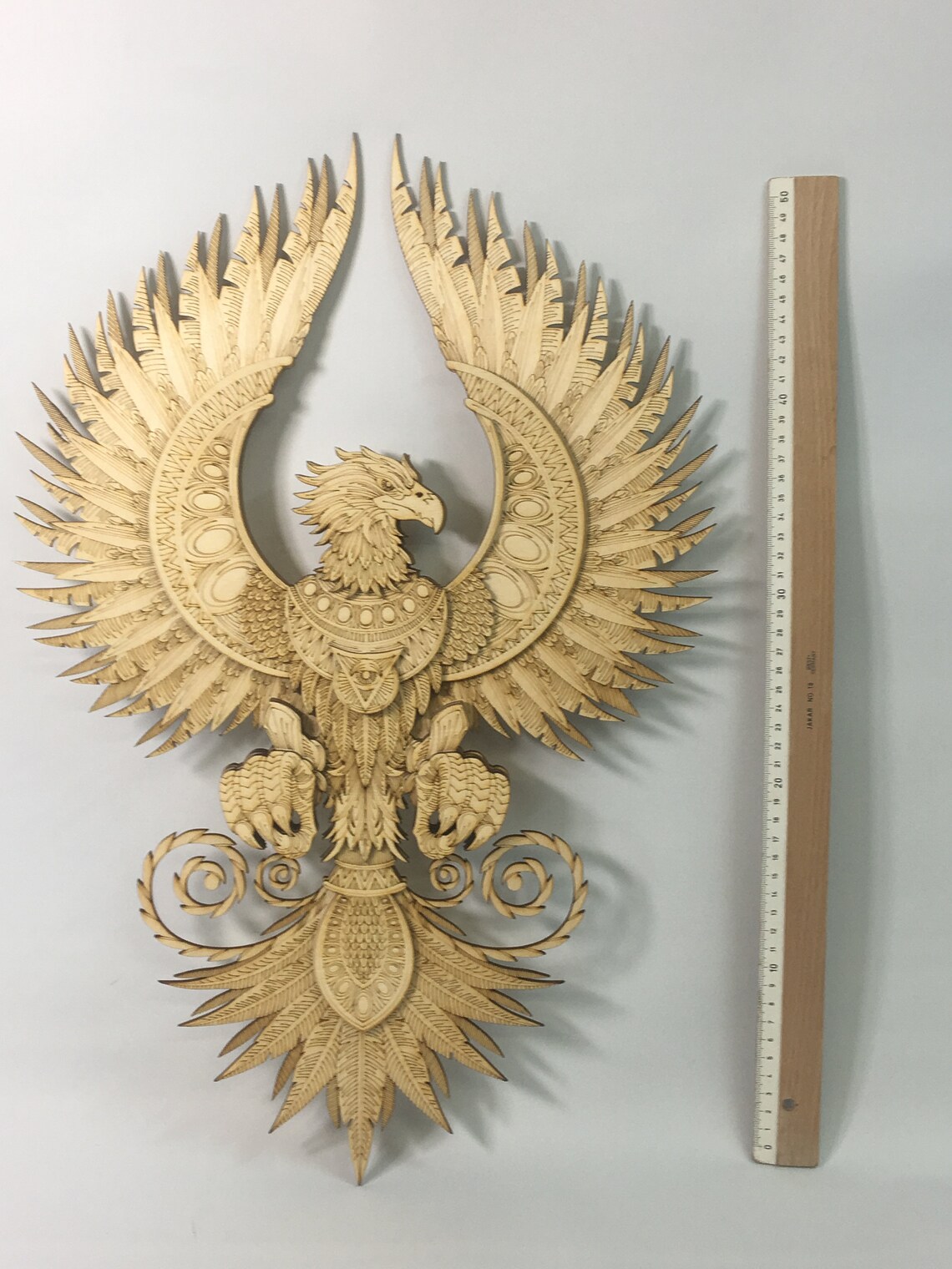 Egipto halcón águila pared escultura 3D madera multi capas | Etsy