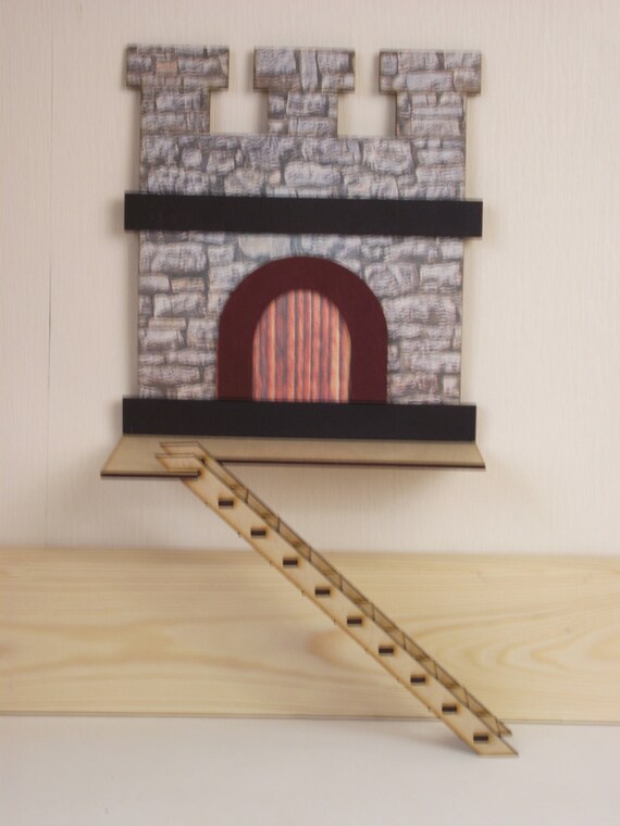 Enchanted Castle Fairy Door For Boys Wall Mounted Fairy Door Etsy
