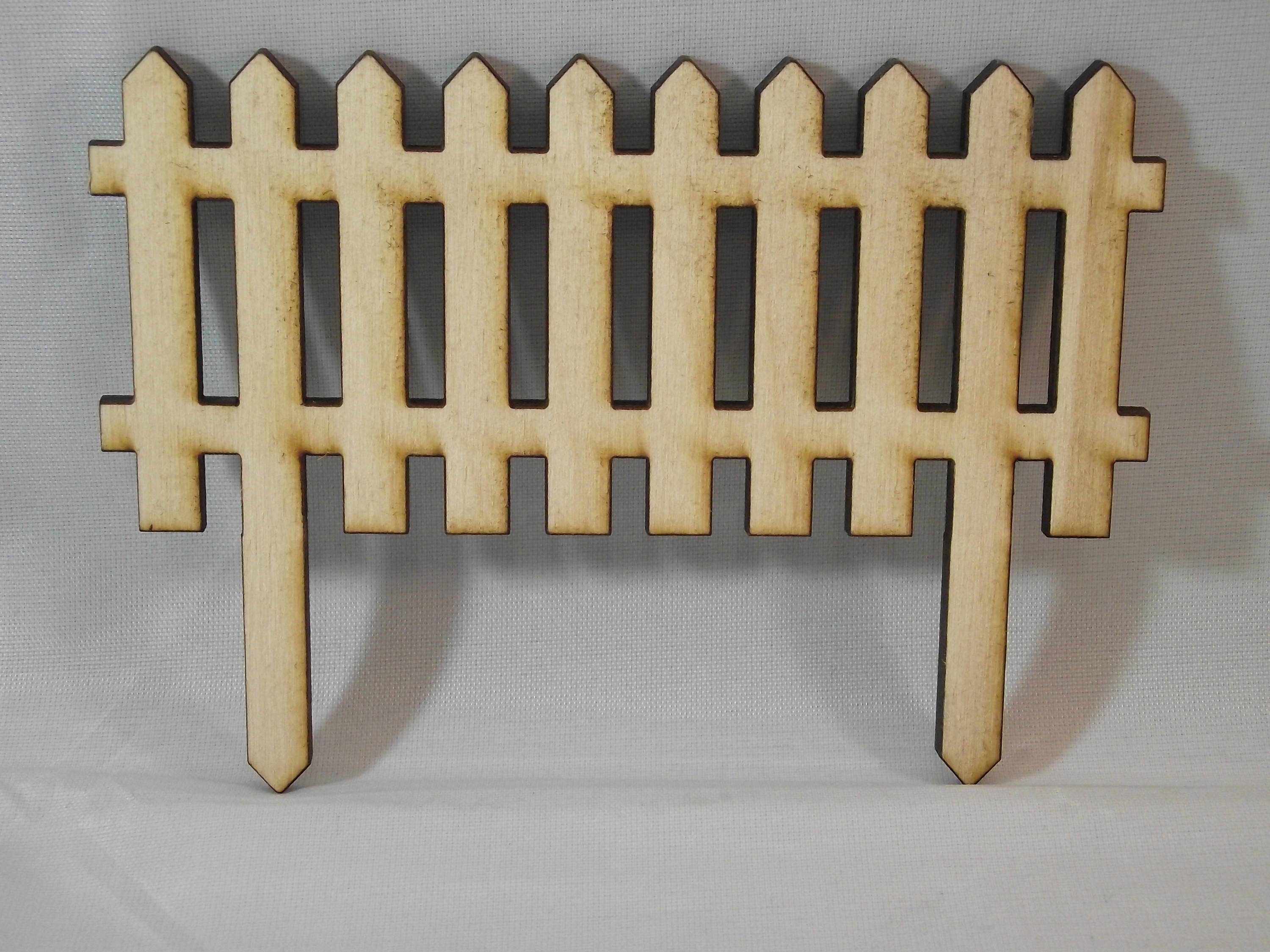 2 Pack Of Miniature Wooden Fence For Your Fairy Garden Or 50