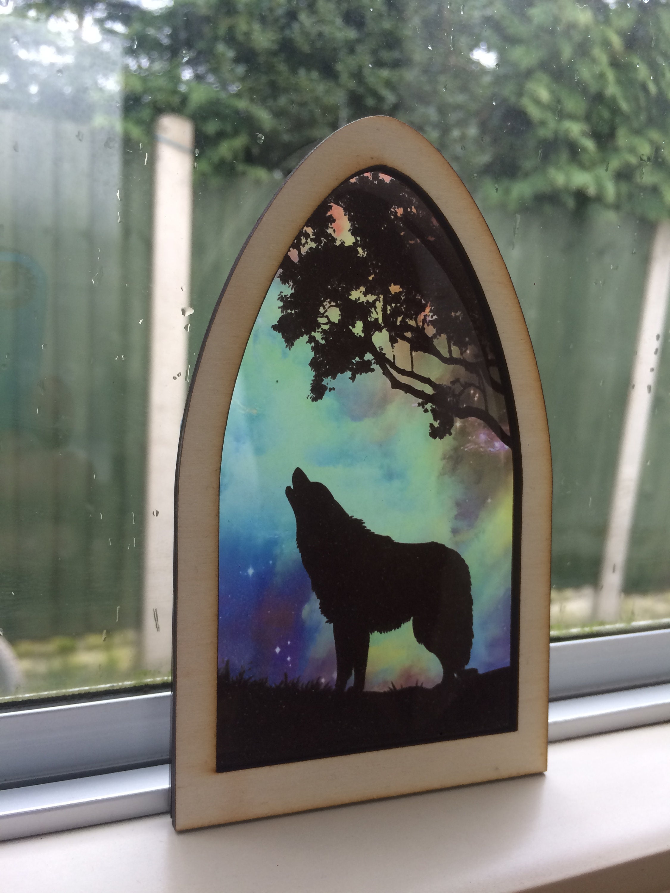 Secret Fairy Door Enchanted Stained Glass Chinese Dragon Fairy Window Secret Fairy Door Enchanted Stained Glass Chinese Dragon Fairy Window